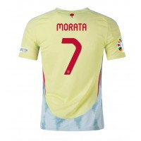 Espanja Alvaro Morata #7 Vieraspaita EM-Kisat 2024 Lyhythihainen